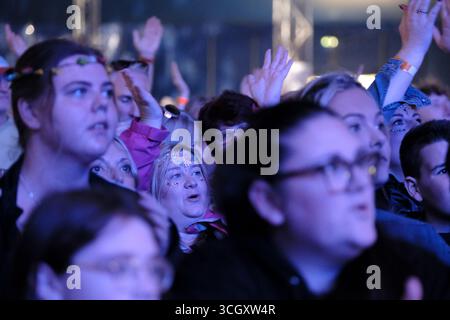 Jedburgh, UK. 30th Aug, 2025. Cammy Barnes performs onstage during day one of EdgeFest 2025 at LilliardsEdge near Jedburgh on August 30, 2025. EdgeFest 2025, Music Festival. A growing music festival, in the Scottish Borders, now in its third year, being held at Lilliardsedge, near Jedburgh. Music and entertainment for all the family, under the big top. Main Stage Line Up ( Credit: Rob Gray/Alamy Live News Stock Photo