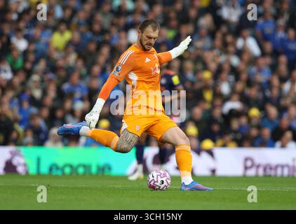 Lucas Perri Of Leeds United during the Leeds United v Crystal Palace ...