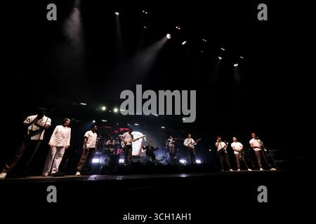 Jedburgh, UK. 30th Aug, 2025. Headliner Olly Murs performs onstage during day one of EdgeFest 2025 at LilliardsEdge near Jedburgh on August 30, 2025. EdgeFest 2025, Music Festival. A growing music festival, in the Scottish Borders, now in its third year, being held at Lilliardsedge, near Jedburgh. Music and entertainment for all the family, under the big top. Main Stage Line Up ( Credit: Rob Gray/Alamy Live News Stock Photo