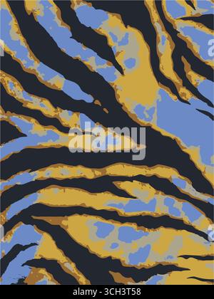 Animal skin seamless pattern. zebra , zebra with flowers, zebra with leo. vector illustration Stock Vector