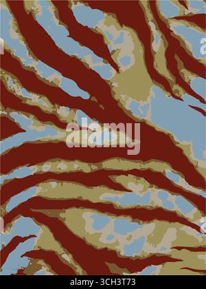 Animal skin seamless pattern. zebra , zebra with flowers, zebra with leo. vector illustration Stock Vector