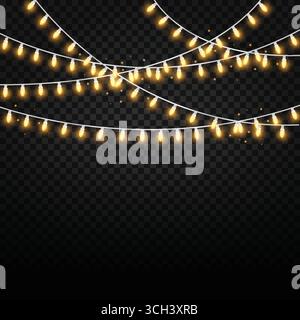 cafe lights with bright and radiant colors Stock Vector