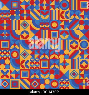 Pattern with colorfull concept design Stock Vector