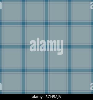 Industry texture vector check, packing background fabric seamless. Nobility tartan pattern plaid textile in pastel and cyan colors palette. Stock Vector