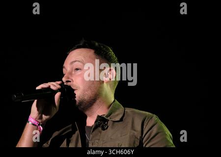 Jedburgh, UK. 31st Aug, 2025. Nathan Carter performs onstage during day two of EdgeFest 2025 at Lilliardsedge near Jedburgh on August 30, 2025. EdgeFest 2025, Music Festival. A growing music festival, in the Scottish Borders, now in its third year, being held at Lilliardsedge, near Jedburgh. Music and entertainment for all the family, under the big top. ( Credit: Rob Gray/Alamy Live News Stock Photo