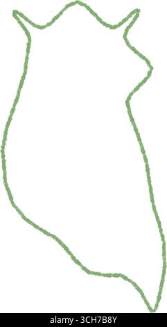 Hand Drawn Crayon Squiggle Talk Balloon Stock Vector
