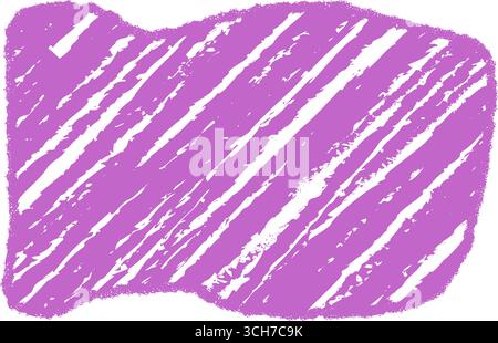 Wavy Crayon Sketch Textbox Banner Stock Vector