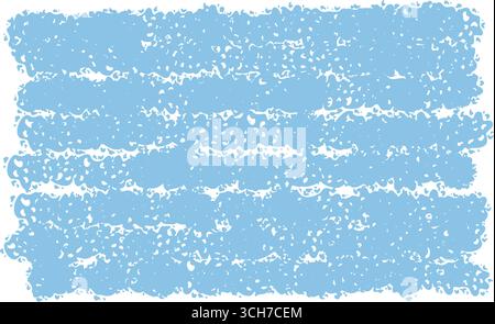 Blue Chalk Rectangle Handdrawn Scribble Frame Stock Vector
