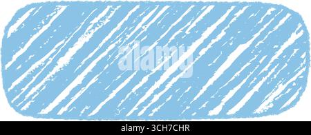 Blue Crayon Sketch Fluid Quote Frame Stock Vector