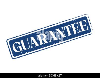 A Guaranteed Rubber Stamp Seal for Quality Assurance and Consumer Protection Stock Vector