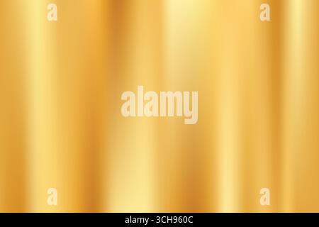 Elegant golden blurred luxury background. Gold shiny metal texture backdrop for website, presentations, poster, cover, banners Stock Vector