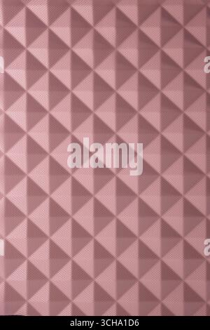 Geometric Pattern With Symmetrical Pink Tones and Textured Triangular Grids Stock Photo