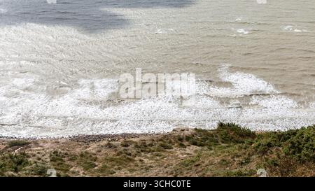 Waves Breaking on the Shore Stock Photo
