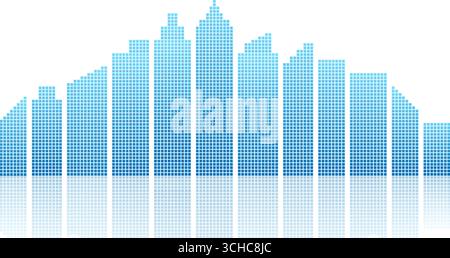Building Background. Skyscraper. City building Background. Smart and Perspective Building. Cityscape. Metropolis City. Vector Illustration. Stock Vector