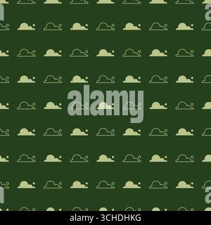 Cute Vector Clouds Seamless Pattern Background Stock Vector