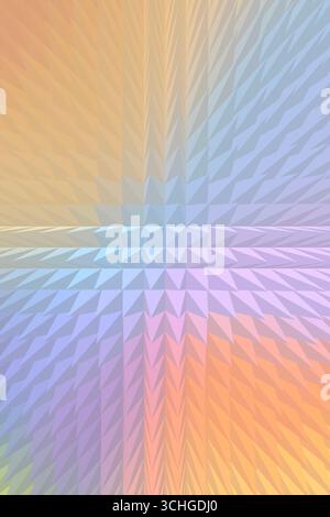 Futuristic abstract background with triangular geometry and a soft gradient. Light reflections create a sense of movement and volume. Stock Photo