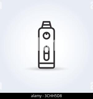 Stylish Vaporizer outline Icon illustration Stock Vector