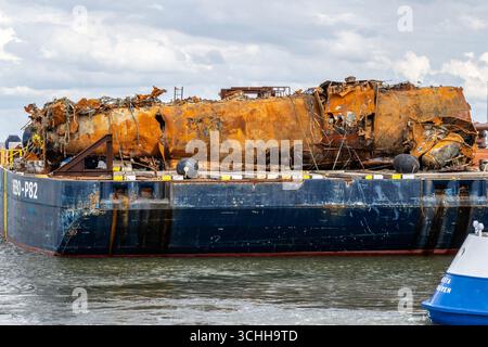 U171 Wrack, Wreck, Nordsee, north sea, Germany, Deutschland, Cuxhaven ...