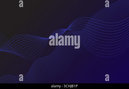 Abstract colorful wave lines background. Futuristic technology concept. Modern flowing wave lines. Dynamic wave pattern. Vector illustration. Stock Vector