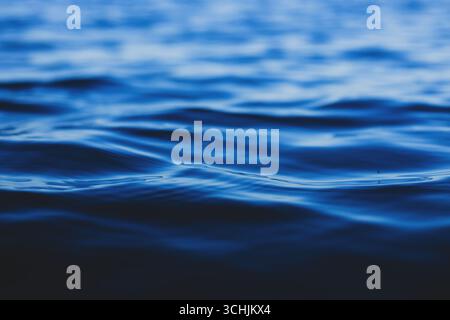 Texture of blue ocean or sea water Stock Photo