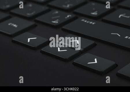 Close-up and full view of a modern computer keyboard Stock Photo