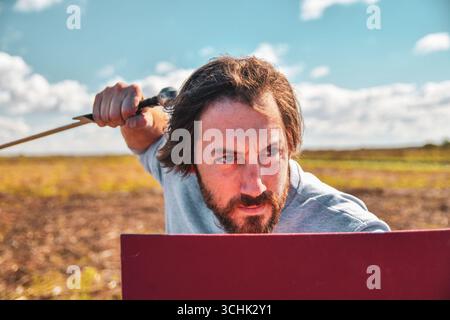 Petar Strugar, Serbian actor and television host. Stock Photo