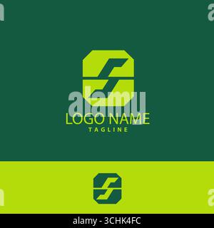 Logo style icon with square shape Stock Vector