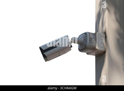 CCTV Camera tool isolated on white background and have clipping paths,Equipment for security systems. Stock Photo