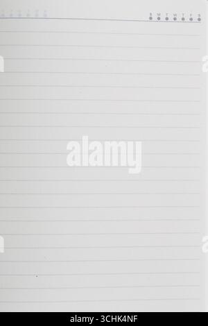 Blank notepad inviting creativity, perfect for jotting down ideas and notes. Ideal for students and professionals seeking organization and inspiration Stock Photo
