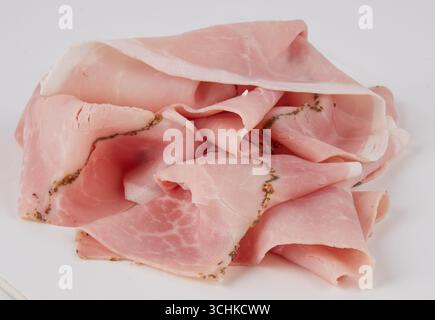 Fresh ham isolated nature background with clipping path Stock Photo