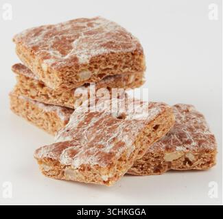 Bread, crackers isolated nature background with clipping path Stock Photo