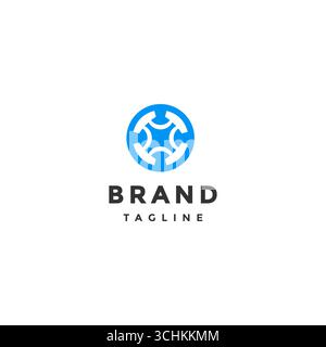 Simple Drone Icon X Letter Inside Logo Design. Simple Drone Line Icon Inside Circle Logo Design. Stock Vector