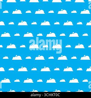 Seamless pattern with clouds. sky pattern vector Stock Vector