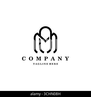 MA Letters Logo. MA or AM Monogram. Luxury, Simple, Minimal, and Elegant Business Company Logo Design Stock Vector