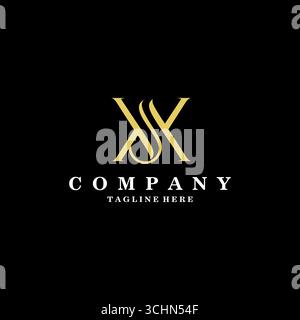 XJ, JX, Abstract initial monogram letter alphabet logo design Stock Vector
