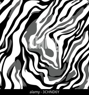 Abstract lines Seamless Wavy Pattern Stock Vector