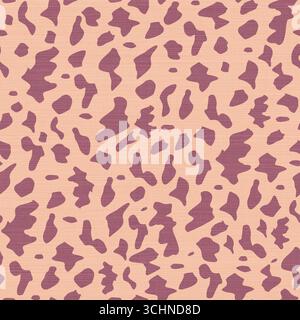 Abstract Leopard Print, Seamless Minimalist Animal Spot Pattern Stock Vector