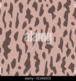 Abstract Leopard Print, Seamless Minimalist Animal Spot Pattern Stock Vector