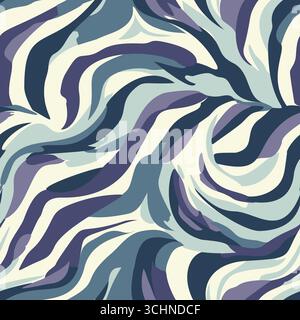 Abstract lines Seamless Wavy Pattern Stock Vector