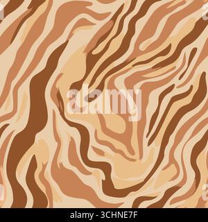 Abstract lines Seamless Wavy Pattern Stock Vector