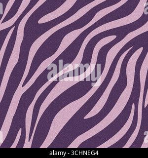 Zebra Print Seamless Pattern, Animal Stripes on Fabric Texture Stock Vector