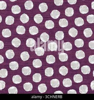 Textured Polka Dot Pattern, Seamless Hand-Drawn Circles in Earth Tones Stock Vector