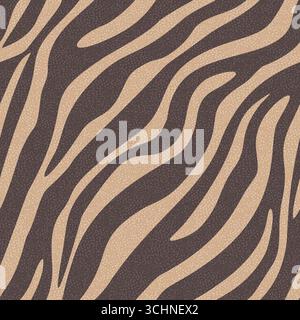 Zebra Print Seamless Pattern, Animal Stripes on Fabric Texture Stock Vector
