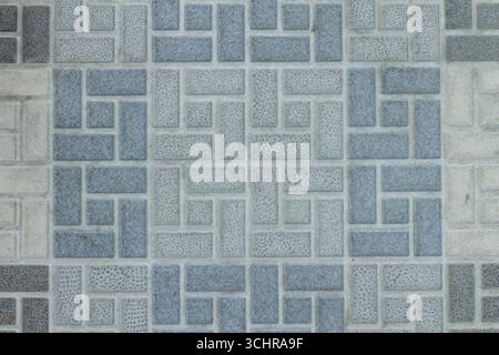 A close-up of the texture of ceramic bathroom floor tiles. Stock Photo