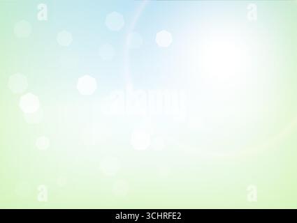 Abstract Green Natural background During Spring Time. Vector Illustration. Stock Vector