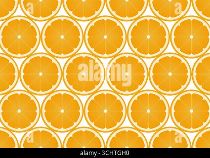 Orange Fruit Background. Vector Illustration. Stock Vector