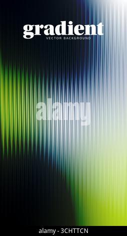 Ripple gradient background design. Modern distortion ripple glass texture effect. Abstract fractal effect ribbed glass texture with vibrant gradients Stock Vector