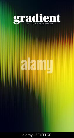 Ripple gradient background design. Modern distortion ripple glass texture effect. Abstract fractal effect ribbed glass texture with vibrant gradients Stock Vector