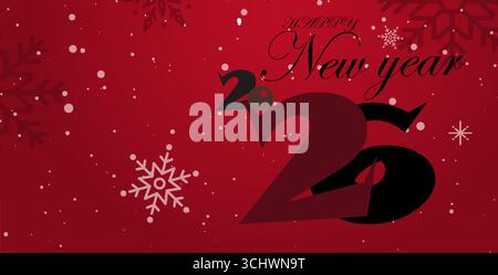 2026 happy new year banner Stock Vector