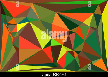 Polygonal mosaic with gradient color abstract geometric background. Low Poly background design. Technology low Poly background. Modern and trendy abst Stock Vector